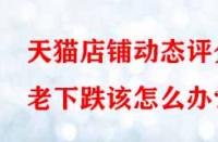 天貓店鋪動(dòng)態(tài)評(píng)分老下跌該怎么辦？
